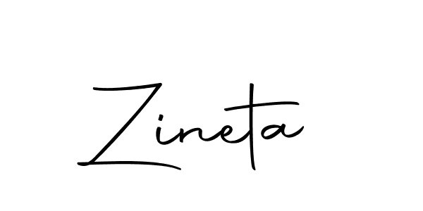 Make a beautiful signature design for name Zineta. With this signature (Autography-DOLnW) style, you can create a handwritten signature for free. Zineta signature style 10 images and pictures png