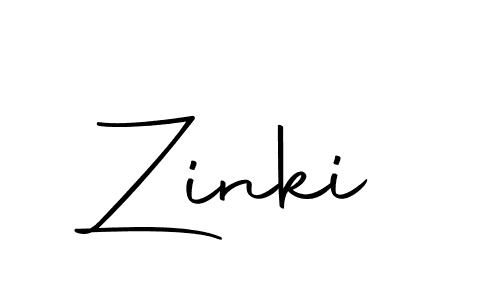 Design your own signature with our free online signature maker. With this signature software, you can create a handwritten (Autography-DOLnW) signature for name Zinki. Zinki signature style 10 images and pictures png
