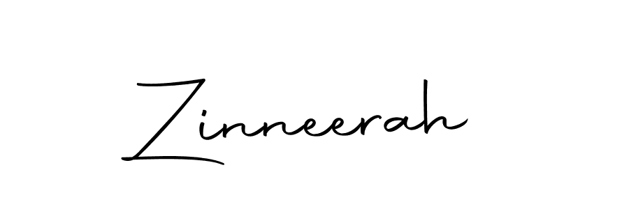 Make a beautiful signature design for name Zinneerah. Use this online signature maker to create a handwritten signature for free. Zinneerah signature style 10 images and pictures png