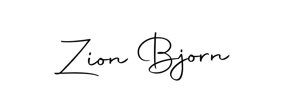 Design your own signature with our free online signature maker. With this signature software, you can create a handwritten (Autography-DOLnW) signature for name Zion Bjorn. Zion Bjorn signature style 10 images and pictures png