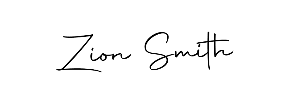 Create a beautiful signature design for name Zion Smith. With this signature (Autography-DOLnW) fonts, you can make a handwritten signature for free. Zion Smith signature style 10 images and pictures png
