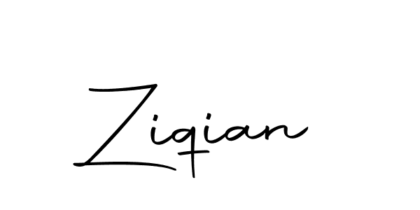 Design your own signature with our free online signature maker. With this signature software, you can create a handwritten (Autography-DOLnW) signature for name Ziqian. Ziqian signature style 10 images and pictures png