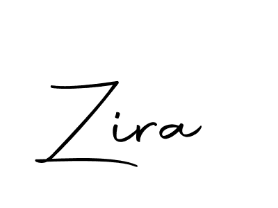 How to make Zira name signature. Use Autography-DOLnW style for creating short signs online. This is the latest handwritten sign. Zira signature style 10 images and pictures png