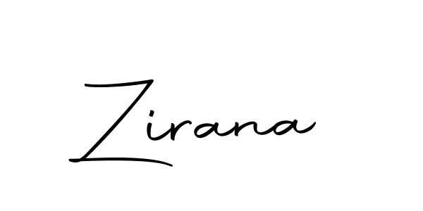 Use a signature maker to create a handwritten signature online. With this signature software, you can design (Autography-DOLnW) your own signature for name Zirana. Zirana signature style 10 images and pictures png