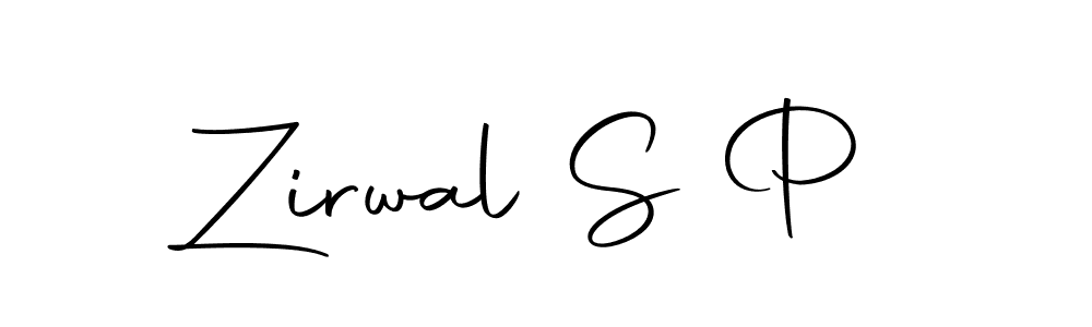 if you are searching for the best signature style for your name Zirwal S P. so please give up your signature search. here we have designed multiple signature styles  using Autography-DOLnW. Zirwal S P signature style 10 images and pictures png