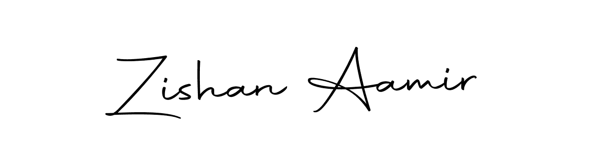 The best way (Autography-DOLnW) to make a short signature is to pick only two or three words in your name. The name Zishan Aamir include a total of six letters. For converting this name. Zishan Aamir signature style 10 images and pictures png