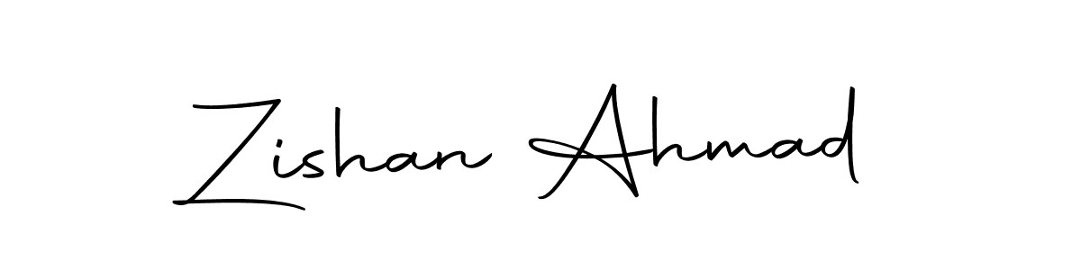 Use a signature maker to create a handwritten signature online. With this signature software, you can design (Autography-DOLnW) your own signature for name Zishan Ahmad. Zishan Ahmad signature style 10 images and pictures png