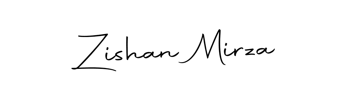 Make a beautiful signature design for name Zishan Mirza. With this signature (Autography-DOLnW) style, you can create a handwritten signature for free. Zishan Mirza signature style 10 images and pictures png
