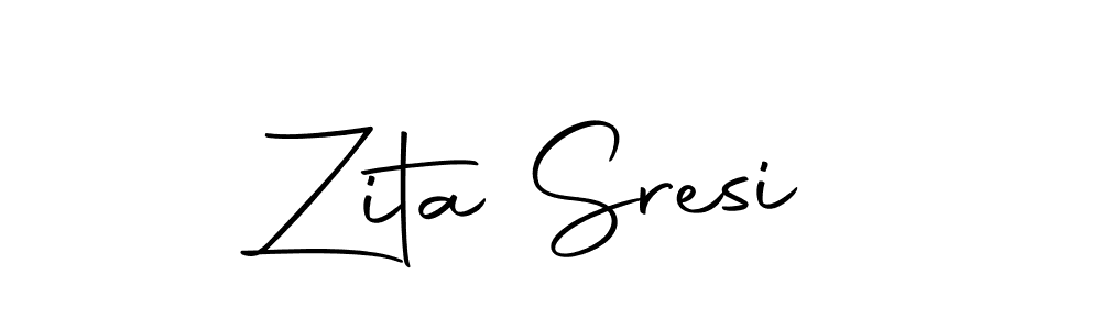 How to make Zita Sresi name signature. Use Autography-DOLnW style for creating short signs online. This is the latest handwritten sign. Zita Sresi signature style 10 images and pictures png