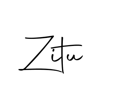 Design your own signature with our free online signature maker. With this signature software, you can create a handwritten (Autography-DOLnW) signature for name Zitu. Zitu signature style 10 images and pictures png