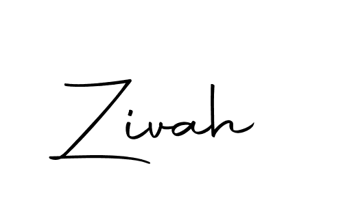 Design your own signature with our free online signature maker. With this signature software, you can create a handwritten (Autography-DOLnW) signature for name Zivah. Zivah signature style 10 images and pictures png