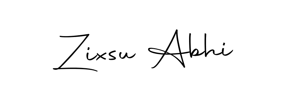 You should practise on your own different ways (Autography-DOLnW) to write your name (Zixsu Abhi) in signature. don't let someone else do it for you. Zixsu Abhi signature style 10 images and pictures png
