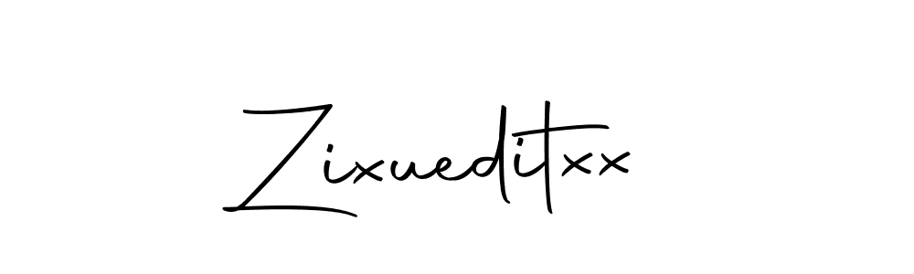 Use a signature maker to create a handwritten signature online. With this signature software, you can design (Autography-DOLnW) your own signature for name Zixueditxx. Zixueditxx signature style 10 images and pictures png