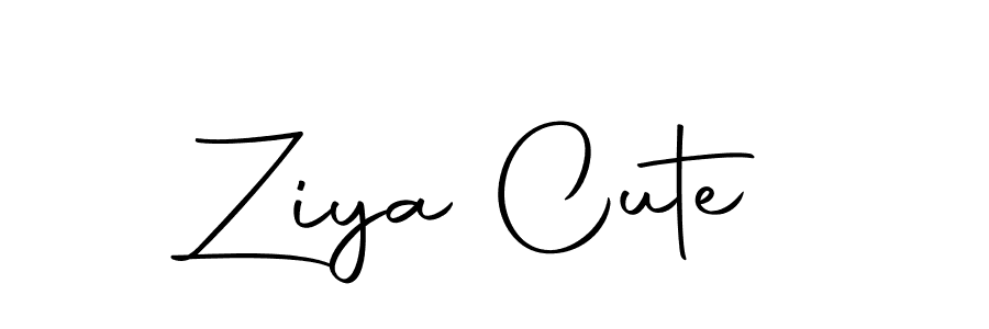 Create a beautiful signature design for name Ziya Cute. With this signature (Autography-DOLnW) fonts, you can make a handwritten signature for free. Ziya Cute signature style 10 images and pictures png
