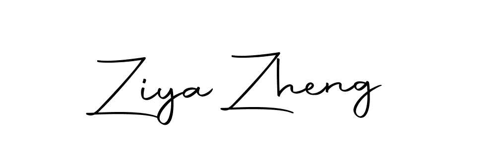 Make a beautiful signature design for name Ziya Zheng. Use this online signature maker to create a handwritten signature for free. Ziya Zheng signature style 10 images and pictures png