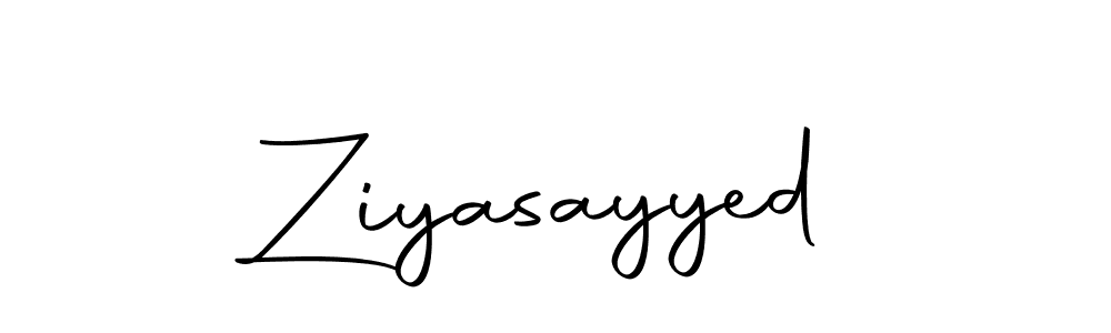 Ziyasayyed stylish signature style. Best Handwritten Sign (Autography-DOLnW) for my name. Handwritten Signature Collection Ideas for my name Ziyasayyed. Ziyasayyed signature style 10 images and pictures png