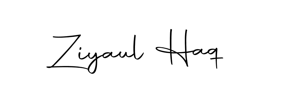 Use a signature maker to create a handwritten signature online. With this signature software, you can design (Autography-DOLnW) your own signature for name Ziyaul Haq. Ziyaul Haq signature style 10 images and pictures png