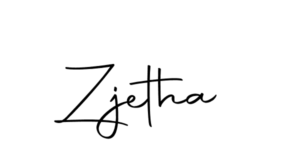 Design your own signature with our free online signature maker. With this signature software, you can create a handwritten (Autography-DOLnW) signature for name Zjetha. Zjetha signature style 10 images and pictures png