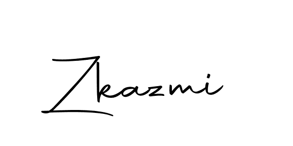How to make Zkazmi name signature. Use Autography-DOLnW style for creating short signs online. This is the latest handwritten sign. Zkazmi signature style 10 images and pictures png