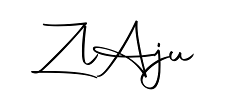 Enhance your business communications with Zl  Aju signature in Autography-DOLnW lettering. Clean, modern, and universally compatible. Zl  Aju signature style 10 images and pictures png