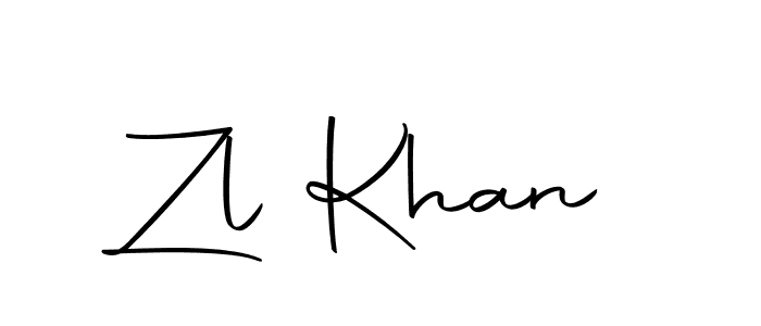 if you are searching for the best signature style for your name Zl Khan. so please give up your signature search. here we have designed multiple signature styles  using Autography-DOLnW. Zl Khan signature style 10 images and pictures png