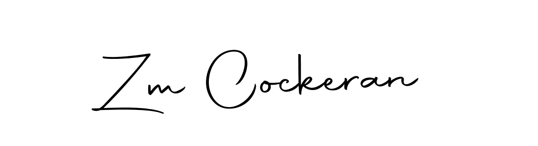 Make a beautiful signature design for name Zm Cockeran. With this signature (Autography-DOLnW) style, you can create a handwritten signature for free. Zm Cockeran signature style 10 images and pictures png