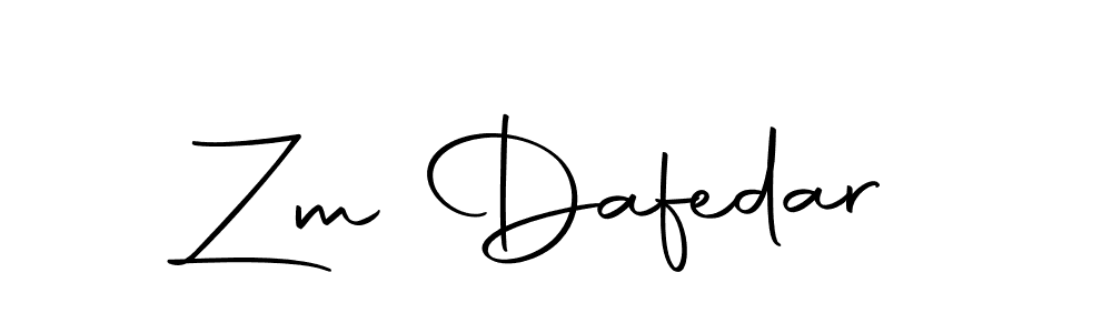 How to make Zm Dafedar signature? Autography-DOLnW is a professional autograph style. Create handwritten signature for Zm Dafedar name. Zm Dafedar signature style 10 images and pictures png