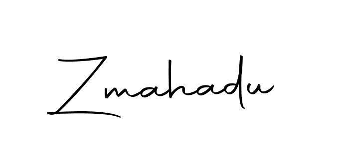 Use a signature maker to create a handwritten signature online. With this signature software, you can design (Autography-DOLnW) your own signature for name Zmahadu. Zmahadu signature style 10 images and pictures png