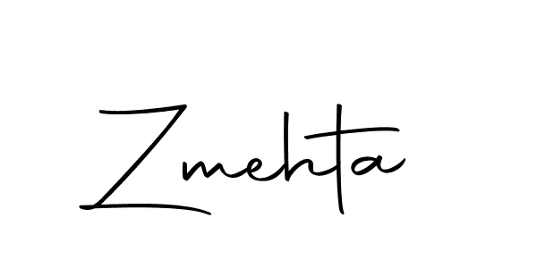 The best way (Autography-DOLnW) to make a short signature is to pick only two or three words in your name. The name Zmehta include a total of six letters. For converting this name. Zmehta signature style 10 images and pictures png