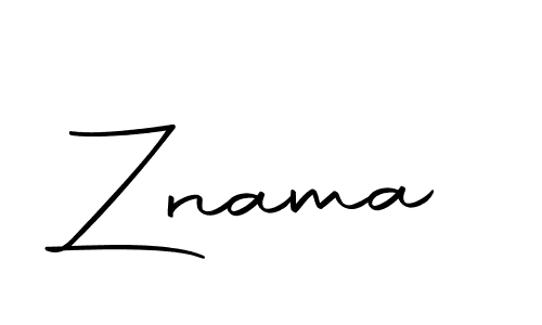 Create a beautiful signature design for name Znama. With this signature (Autography-DOLnW) fonts, you can make a handwritten signature for free. Znama signature style 10 images and pictures png