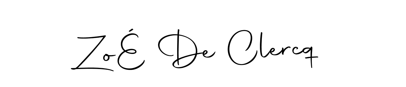 You should practise on your own different ways (Autography-DOLnW) to write your name (ZoÉ De Clercq) in signature. don't let someone else do it for you. ZoÉ De Clercq signature style 10 images and pictures png