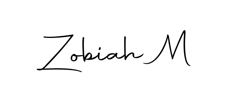 Similarly Autography-DOLnW is the best handwritten signature design. Signature creator online .You can use it as an online autograph creator for name Zobiah M. Zobiah M signature style 10 images and pictures png
