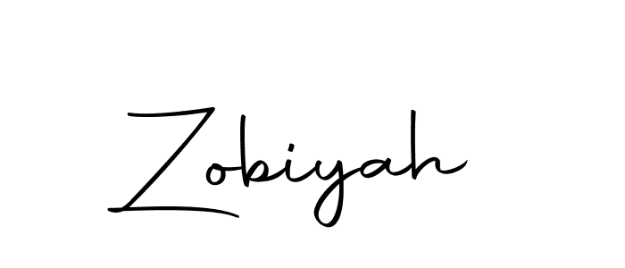 The best way (Autography-DOLnW) to make a short signature is to pick only two or three words in your name. The name Zobiyah include a total of six letters. For converting this name. Zobiyah signature style 10 images and pictures png