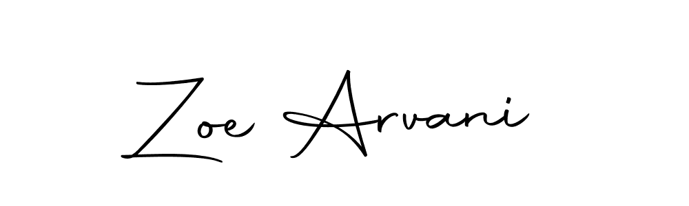 Autography-DOLnW is a professional signature style that is perfect for those who want to add a touch of class to their signature. It is also a great choice for those who want to make their signature more unique. Get Zoe Arvani name to fancy signature for free. Zoe Arvani signature style 10 images and pictures png