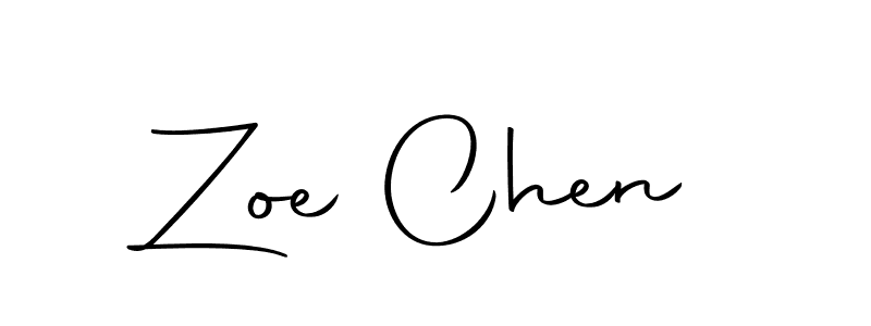 How to make Zoe Chen name signature. Use Autography-DOLnW style for creating short signs online. This is the latest handwritten sign. Zoe Chen signature style 10 images and pictures png