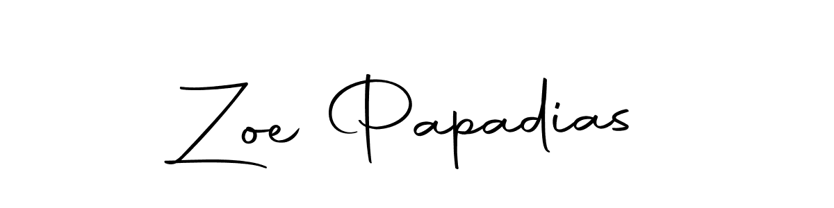 Zoe Papadias stylish signature style. Best Handwritten Sign (Autography-DOLnW) for my name. Handwritten Signature Collection Ideas for my name Zoe Papadias. Zoe Papadias signature style 10 images and pictures png