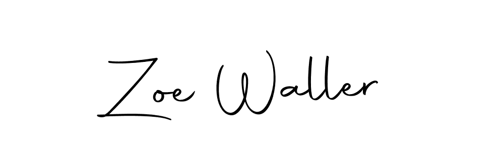 Make a beautiful signature design for name Zoe Waller. Use this online signature maker to create a handwritten signature for free. Zoe Waller signature style 10 images and pictures png