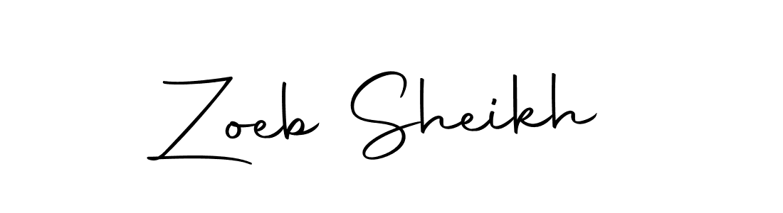 Use a signature maker to create a handwritten signature online. With this signature software, you can design (Autography-DOLnW) your own signature for name Zoeb Sheikh. Zoeb Sheikh signature style 10 images and pictures png