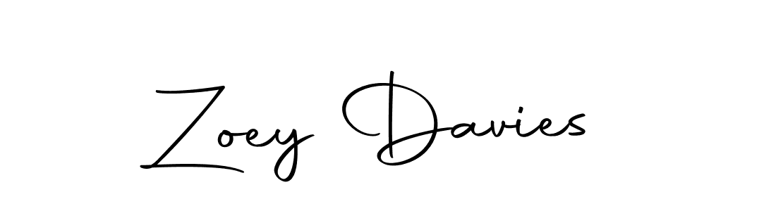 How to make Zoey Davies name signature. Use Autography-DOLnW style for creating short signs online. This is the latest handwritten sign. Zoey Davies signature style 10 images and pictures png