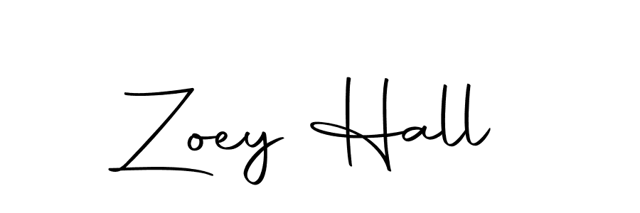Make a beautiful signature design for name Zoey Hall. Use this online signature maker to create a handwritten signature for free. Zoey Hall signature style 10 images and pictures png