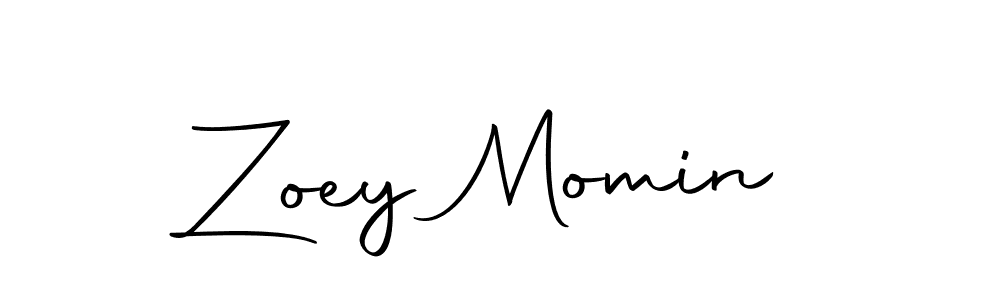 Zoey Momin stylish signature style. Best Handwritten Sign (Autography-DOLnW) for my name. Handwritten Signature Collection Ideas for my name Zoey Momin. Zoey Momin signature style 10 images and pictures png