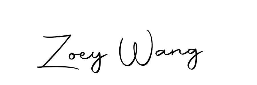 Design your own signature with our free online signature maker. With this signature software, you can create a handwritten (Autography-DOLnW) signature for name Zoey Wang. Zoey Wang signature style 10 images and pictures png