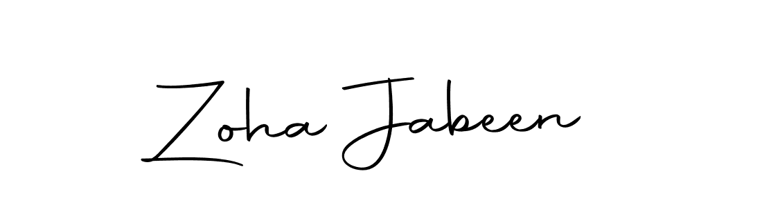 Also we have Zoha Jabeen name is the best signature style. Create professional handwritten signature collection using Autography-DOLnW autograph style. Zoha Jabeen signature style 10 images and pictures png