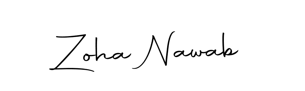 Autography-DOLnW is a professional signature style that is perfect for those who want to add a touch of class to their signature. It is also a great choice for those who want to make their signature more unique. Get Zoha Nawab name to fancy signature for free. Zoha Nawab signature style 10 images and pictures png