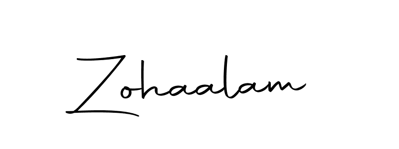 How to make Zohaalam signature? Autography-DOLnW is a professional autograph style. Create handwritten signature for Zohaalam name. Zohaalam signature style 10 images and pictures png