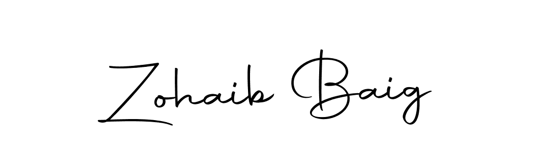 Use a signature maker to create a handwritten signature online. With this signature software, you can design (Autography-DOLnW) your own signature for name Zohaib Baig. Zohaib Baig signature style 10 images and pictures png
