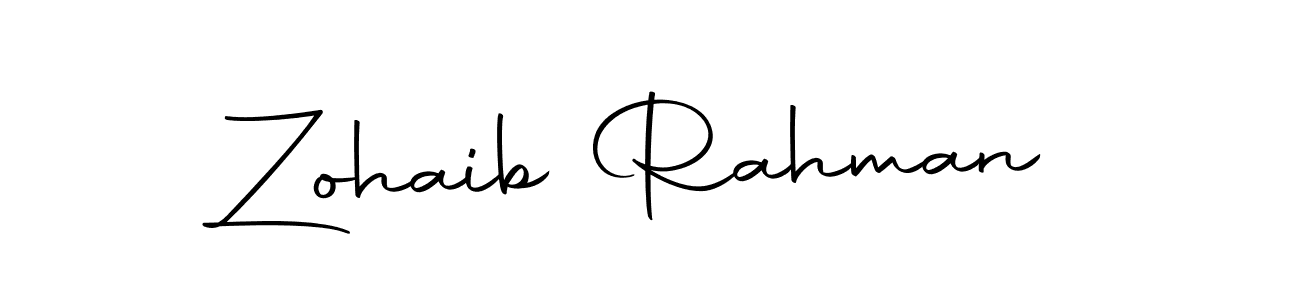 Use a signature maker to create a handwritten signature online. With this signature software, you can design (Autography-DOLnW) your own signature for name Zohaib Rahman. Zohaib Rahman signature style 10 images and pictures png