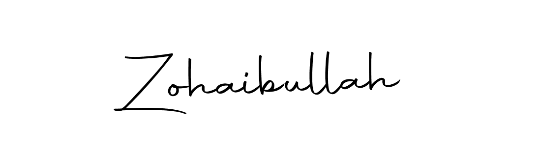 Create a beautiful signature design for name Zohaibullah. With this signature (Autography-DOLnW) fonts, you can make a handwritten signature for free. Zohaibullah signature style 10 images and pictures png
