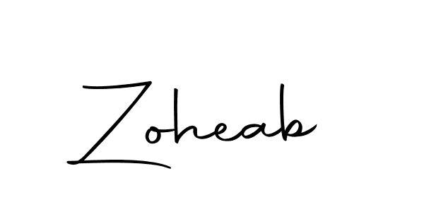 Create a beautiful signature design for name Zoheab. With this signature (Autography-DOLnW) fonts, you can make a handwritten signature for free. Zoheab signature style 10 images and pictures png