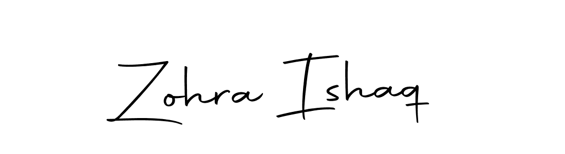 Zohra Ishaq stylish signature style. Best Handwritten Sign (Autography-DOLnW) for my name. Handwritten Signature Collection Ideas for my name Zohra Ishaq. Zohra Ishaq signature style 10 images and pictures png